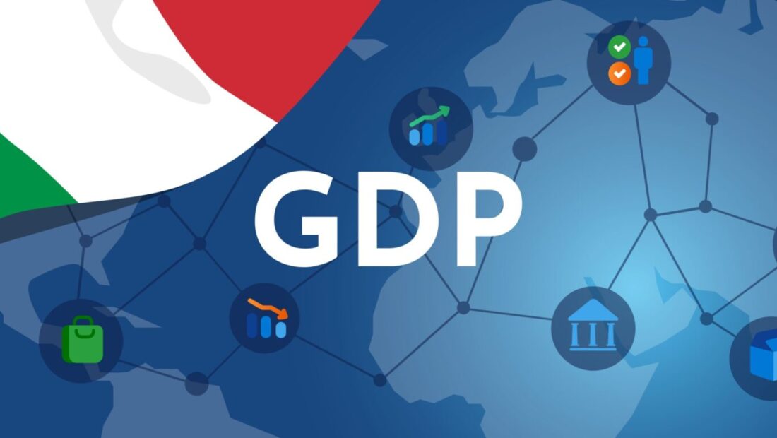 Grafico sull'andamento del Pil italiano