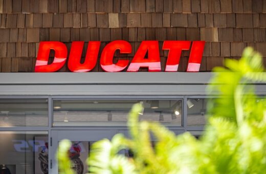 Logo Ducati su una moto