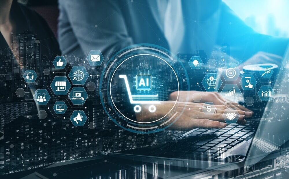 Immagine rappresentativa dell'e-commerce e intelligenza artificiale